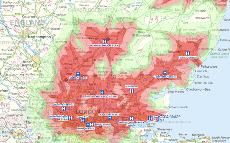 NHS Drive-time Analysis NHS Drive-time Analysis