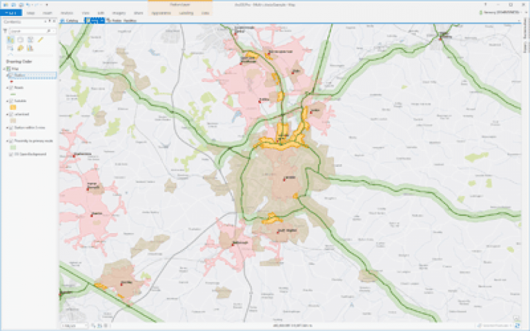 Example of multi-criteria GIS analysis Example of multi-criteria GIS analysis
