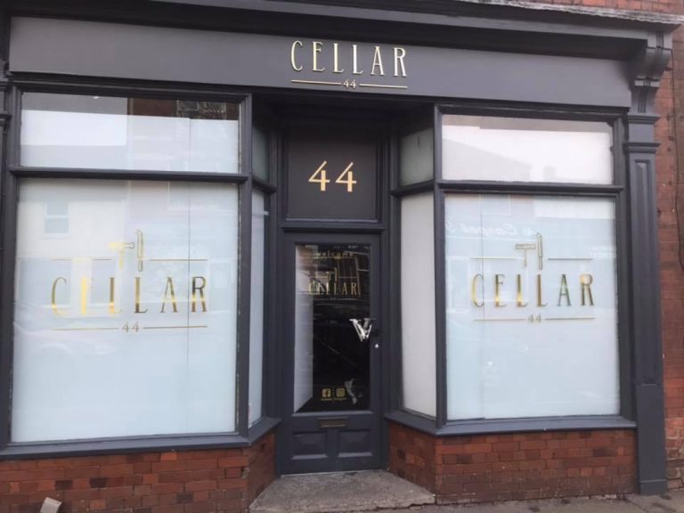 Just Finished the Brand new Bar coming to Town. CELLAR 44. CNC Cut Out Letters, with Gold Leaf Vinyl to the face. And Mirror Gold Vinyls to the windows. Just Finished the Brand new Bar coming to Town. CELLAR 44. CNC Cut Out Letters, with Gold Leaf Vinyl to the face. And Mirror Gold Vinyls to the windows.