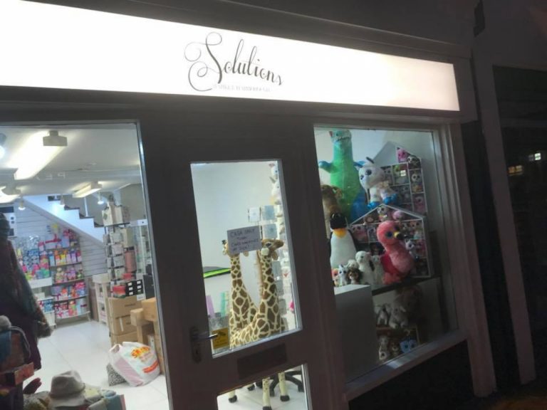 Always nice to help out small businesses, getting there name noted on the High Street. Nice Light Box. Good Luck to all the team down at Solutions Market Harborough Always nice to help out small businesses, getting there name noted on the High Street. Nice Light Box. Good Luck to all the team down at Solutions Market Harborough