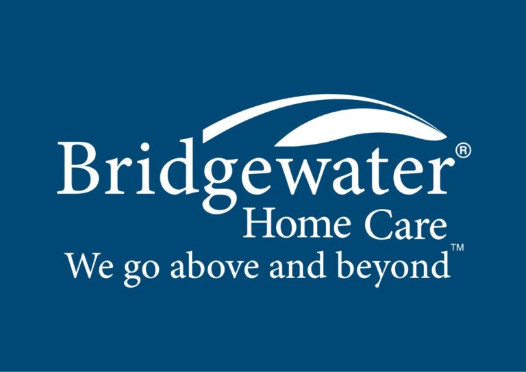 Bridgewater Home Care Logo White on Blue 768x543