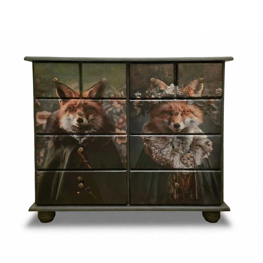 mr and mrs fox chest of drawers moda